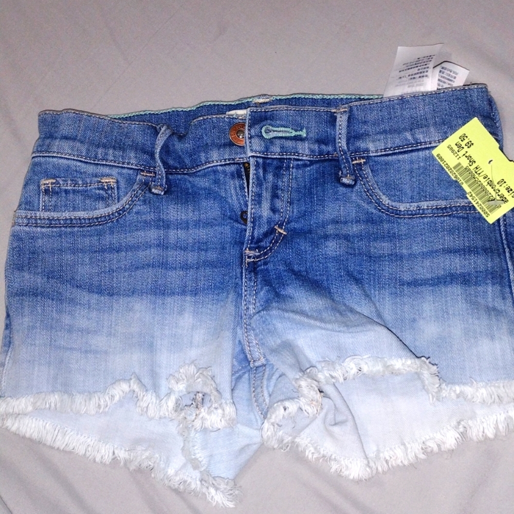 Abercrombie Faded Denim Shorts Girls Size 10